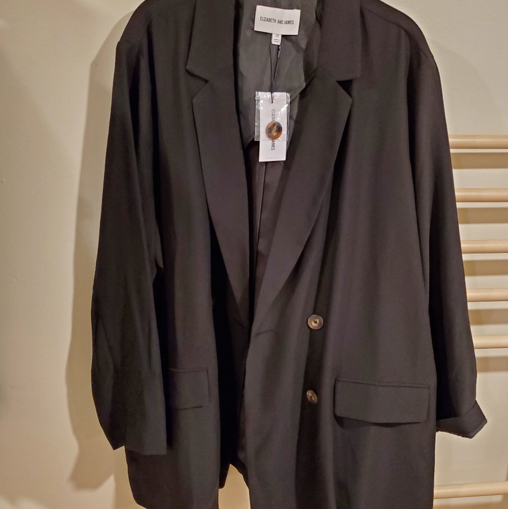 *NWT* Elizabeth and James Blazer | Black | Long | SZ 2X